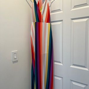Rainbow maxi dress
